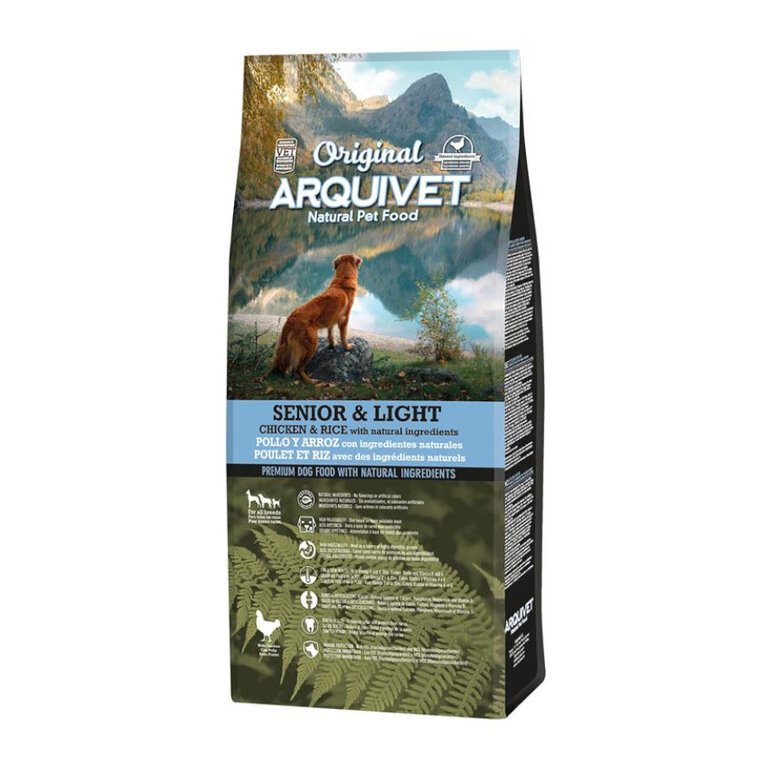 Arquivet-Original - Senior & Light - Pienso para perros adultos - Pollo y arroz - 12 Kg