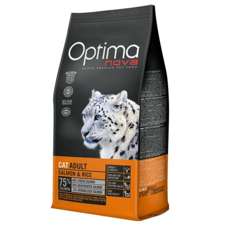 Optima Nova Salmón y Arroz 8k gato