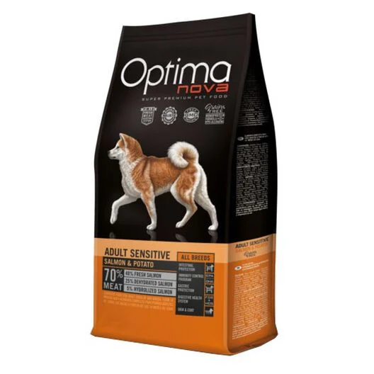 Optima Nova Adult Sensitive Grain Free Salmón 12k