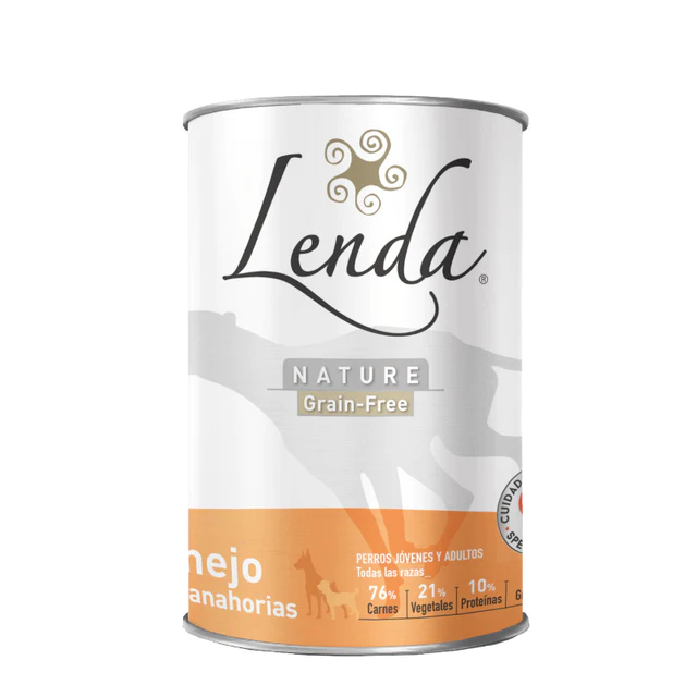 Lenda Comida húmeda de conejo con zanahorias