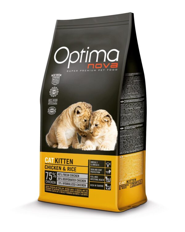Optimanova Cat Kitten Pollo y arroz 8k