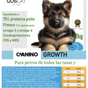 Goscat canino Growth puppy 12kg