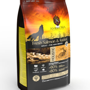 Ambrosia Grain Free de Salmón y Conejo Mini 5k