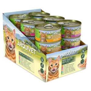 Variety Pack Arquivet. 24 latas, 6 recetas. Chicken mini fillets delicacy - 24 x 80g